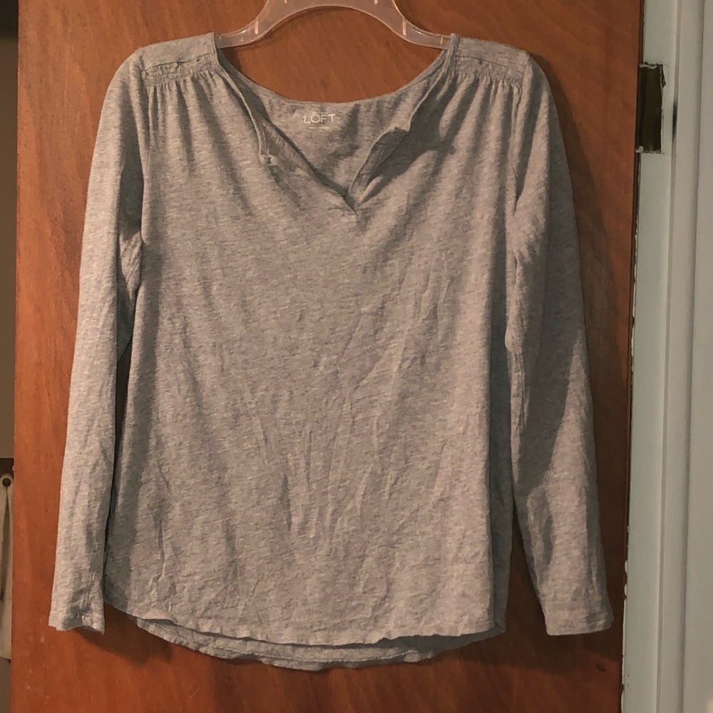 Loft Long Sleeve V-Neck Shirt